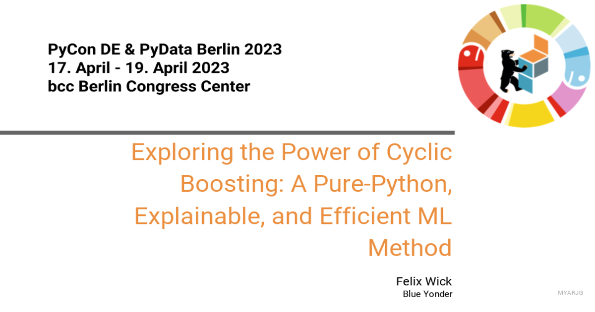 Exploring the Power of Cyclic Boosting: A Pure-Python, Explainable, and ...